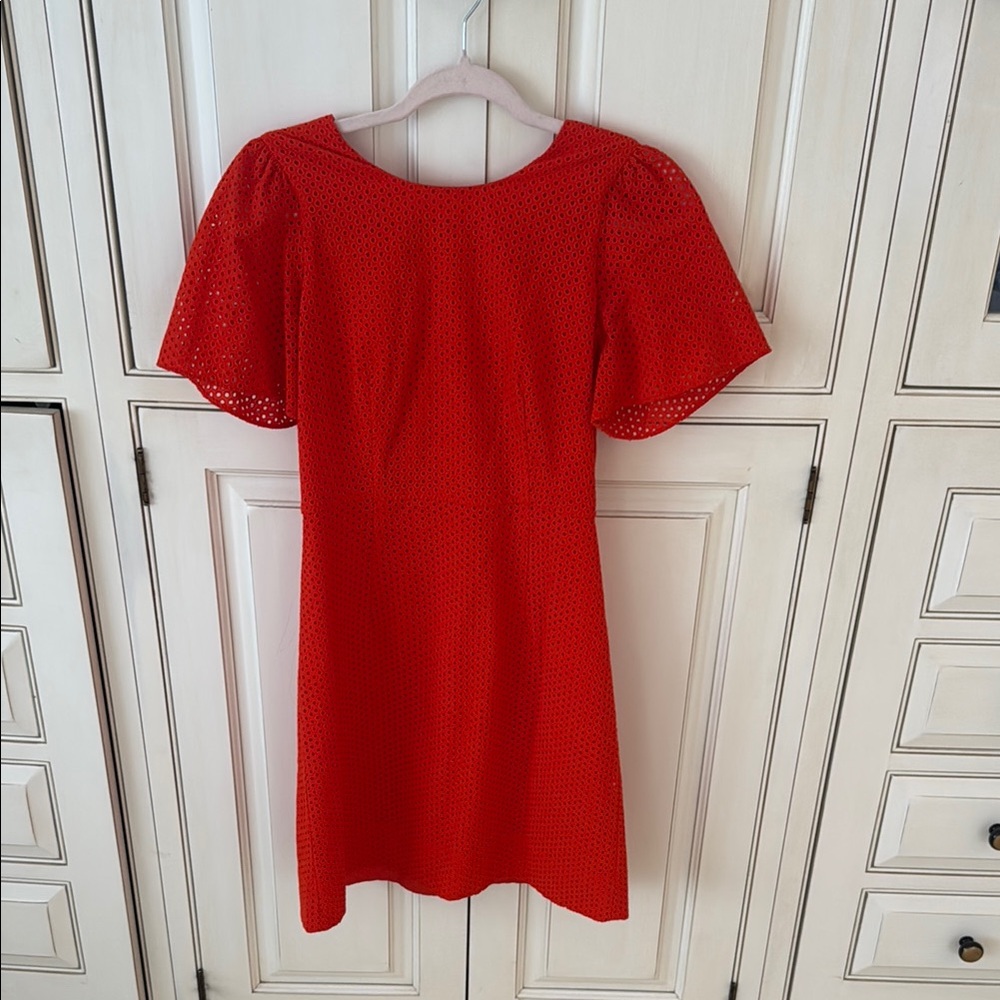 J.Crew Red Lace Dress